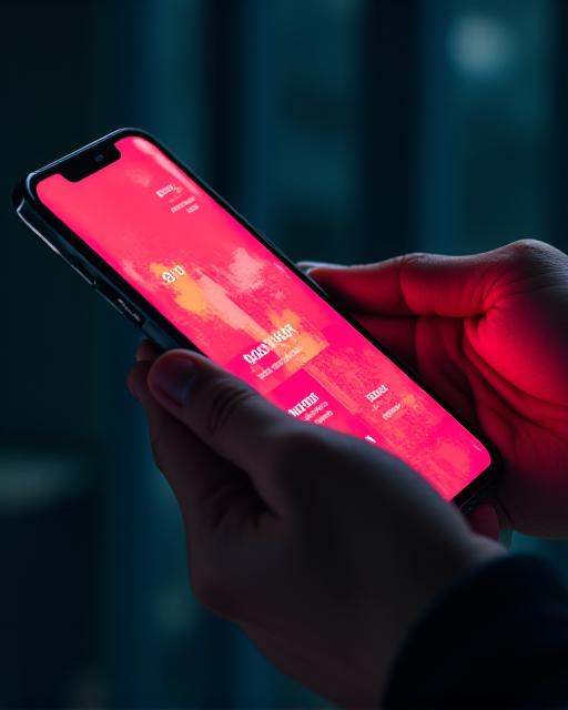 Custom iOS app development showcase on iPhone